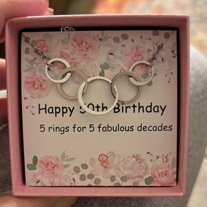 Chic Silver Circle Necklace